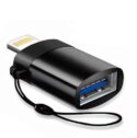 JGD PRODUCTS Lightning Male to 3.0 USB A Female OTG Adapter Compatible with ipad, iPhone 14, 13, 12 and All Series (Multi Colour - Colour May Vary)