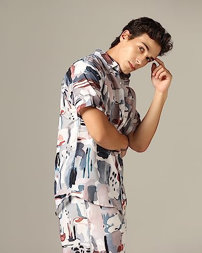 GRECIILOOKS Men's Night Suit || Men's Half Sleeve || Printed Sleepwear & Loungewear Nightdress || Casual Homewear Set || Mens Short Pajamas Set || Night Dress for Men - Image 6