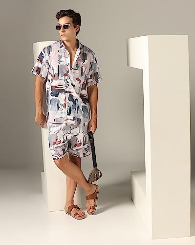 GRECIILOOKS Men's Night Suit || Men's Half Sleeve || Printed Sleepwear & Loungewear Nightdress || Casual Homewear Set || Mens Short Pajamas Set || Night Dress for Men - Image 5