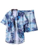 Leriya Fashion Night Dress for Men || Rayon Multi Printed Night Dress for Women || Summer & Beach Wear for Men || Sleepwear Pajama Set for Men || Vacation || Travel Wear