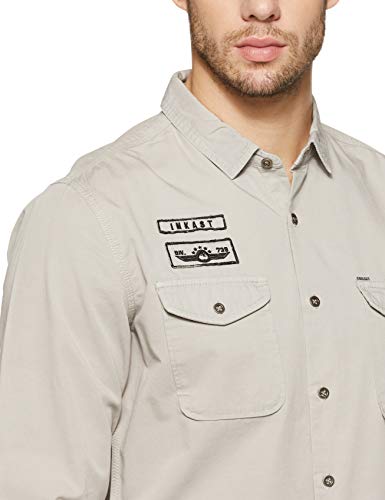 Amazon Brand - INKAST Men's Cotton Solid Full Sleeve Slim Fit Casual Shirt (Available in Plus Size) - Image 4