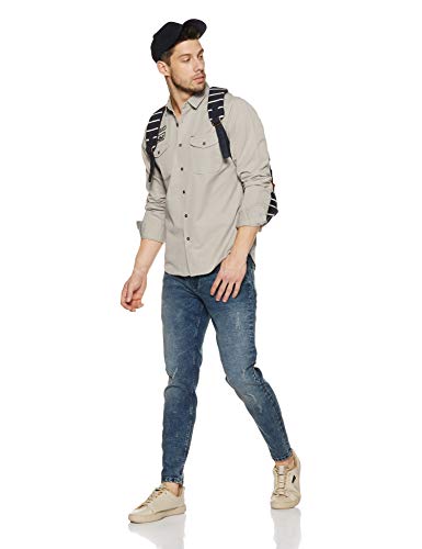 Amazon Brand - INKAST Men's Cotton Solid Full Sleeve Slim Fit Casual Shirt (Available in Plus Size) - Image 9