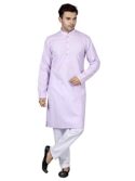 Uri and MacKenzie Mens Casual Solid Cotton Kurta Pajama Set