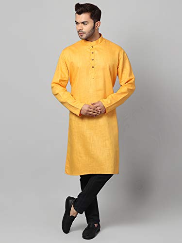 Uri and MacKenzie Men's Linen Blend Kurta