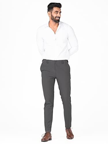 The Pant Project Luxury PV Lycra Stretchable Formal Pants for Men | Stylish Slim Fit Men's Wear Trousers for Office or Party | Mens Fashion Dress Trouser Pant - Image 7