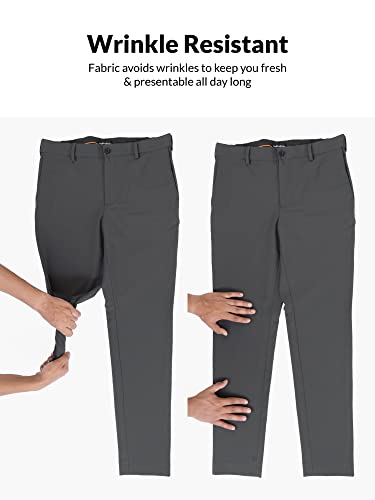 The Pant Project Luxury PV Lycra Stretchable Formal Pants for Men | Stylish Slim Fit Men's Wear Trousers for Office or Party | Mens Fashion Dress Trouser Pant - Image 5