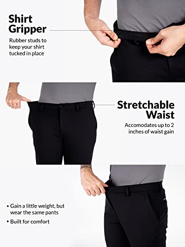 The Pant Project Luxury PV Stretchable Casual Pants for Men | Stylish Slim Fit Men's Wear Trousers for Office or Party | Mens Fashion Dress Trouser with Expandable Waist & 4 Way Stretch - Image 4