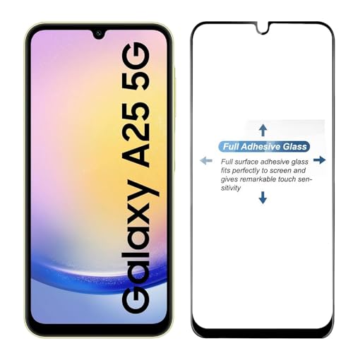 JGD PRODUCTS for Samsung Galaxy A25 5G, Samsung Galaxy A24 5G Tempered glass with Full Edge Protection and Easy Installation Kit - Image 4