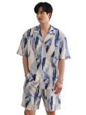 DHRUVI TRENDZ Men Relaxed Fit Rayon Pajamas