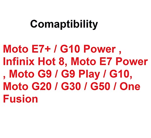 JGD PRODUCTS (Black 11D Tempered Glass for Moto E7+ / G10 Power, Infinix Hot 8, Moto E7 Power, Moto G9 / G9 Play / G10, Moto G20 / G30 / G50 / One Fusion - Full edge to edge Coverage