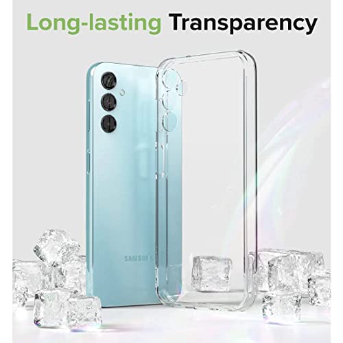 JGD PRODUCTS for Samsung Galaxy M14 5G Premium Transparent Soft Silicon Back Cover [Transparent]