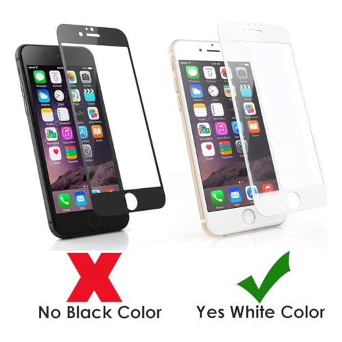 JGD PRODUCTS for iPhone 7 Plus, iPhone 8 Plus (White) Tempered glass with Full Edge Protection and Easy Installation Kit