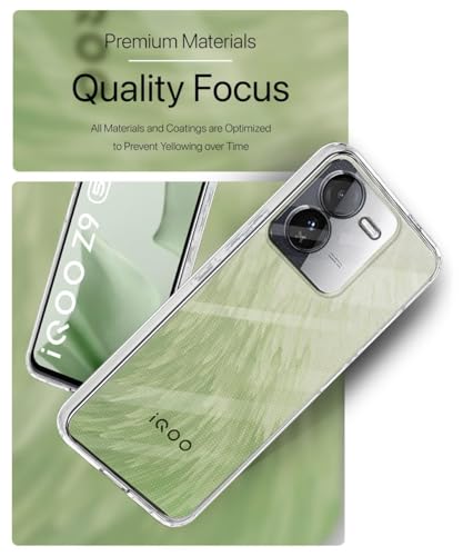 JGD PRODUCTS for iQOO Z9 5G (2024) Premium Transparent Soft Silicon Crystal Clear Back Cover [Transparent]