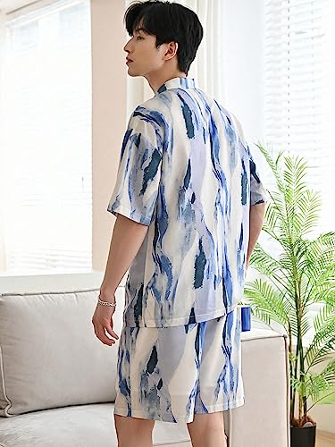 DHRUVI TRENDZ Men Relaxed Fit Rayon Pajamas