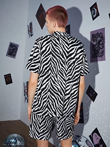 Leriya Fashion Unisex Night Dress || Rayon Multi Printed Night Suit Set || Sleepwear Loungewear Shirt & Shorts Combo || Summer Wear Short Pajama Set for Men & Women || Night Wear Set