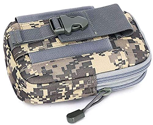 Homava Water Resistant Waist Belt Pouch, Sport Carry Pouch for Phone and Small Accessories, 7 X 4.8 X 2 Inch, ACU