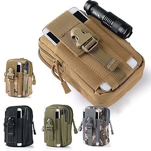 SUKHAD Water Resistant Waist Belt Pouch, Sport Carry Pouch for Phone and Small Accessories, 7 X 4.8 X 2 Inch, Khakhi - Image 7