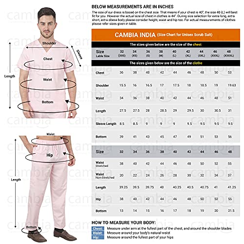 Cambia Scrub Suits for Doctors Men/OT Dress Unisex (M, Sea Green) - Image 3