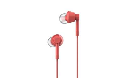 Nokia Buds (Wb-101) Powerful Bass Performance Wired In Ear Earphones With Mic For Clear Voice Calls, Virtual Assistant Control Enabled Angled Acoustic Tubes For A Comfortable And Secure Fit, Red - Image 3