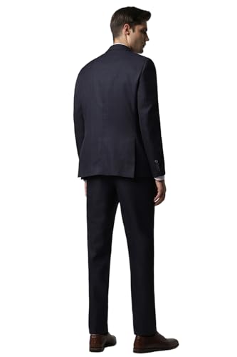 Van Heusen Men's Polyester Blend Two Piece Suit-Dress Set (VHSUCSLFF63196_Navy_42 - Image 3