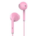(Refurbished) Ambrane Wired in Ear Earphones with in-line Mic for Clear Calling, 14mm Dynamic Drivers for BoostedBass™, 3.5mm Jack, Multi-Functional Controller (Stringz 38 Lite, Pink)
