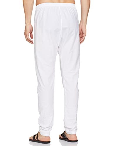 Manthan Men's Straight Dress Pants (NMTP202C001-101_White_L)