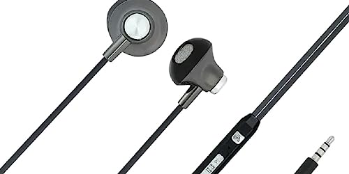 Oxymo Thump in Ear Wired Earphones with Mic | 3.5mm Audio Jack Compatible for All Devices | 10mm Driver for Ultra-high Bass and Sonic Clarity | 6 Months Warranty | Made in India