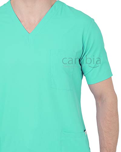 Cambia Scrub Suits for Doctors Men/OT Dress Unisex (M, Sea Green) - Image 6