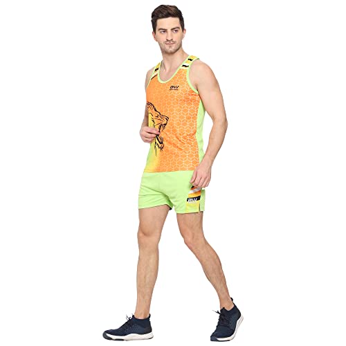 Beatwide Men's Track And Field Jersy Set | Running Sandoo Set PMC Polyester Mix Running Kit And Running Vest Sandoo Set -Workout Set, Gym Wear, Running Wear,For Men's