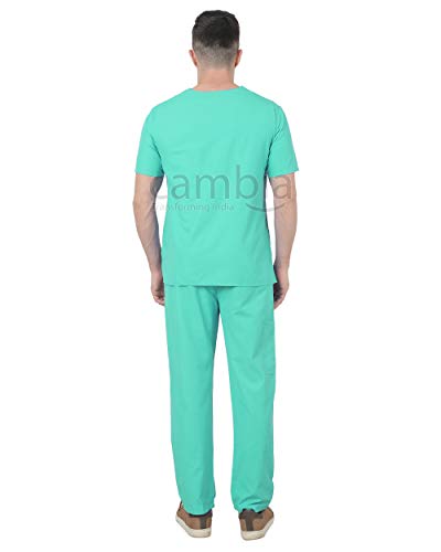 Cambia Scrub Suits for Doctors Men/OT Dress Unisex (M, Sea Green) - Image 4