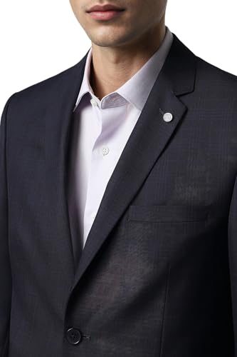 Van Heusen Men's Polyester Blend Two Piece Suit-Dress Set (VHSUCSLFF63196_Navy_42 - Image 4