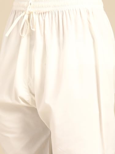 MANQ Men's Cotton Kurta Pajama Set Indian Party Traditional Ethnic Tunic Dress for Men Wedding - Image 3