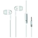 ODIO in-Ear Wired Earphone with in-line Mic, Immersive Audio, Deep Bass, 3.5 mm Audio Jack with Premium Wire and Driver (White)