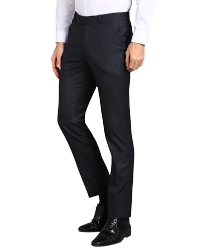 GHPC Stylish Slim Fit Polyester Lycra Stretchable Formal Pant for Men | Mens Fashion Checkered Wear Dress Trousers Pants for Office or Party - Image 3