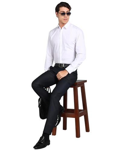 GHPC Stylish Slim Fit Polyester Lycra Stretchable Formal Pant for Men | Mens Fashion Checkered Wear Dress Trousers Pants for Office or Party - Image 4