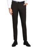 GHPC Stylish Slim Fit Polyester Lycra Stretchable Formal Pant for Men | Mens Fashion Plain Solid Wear Dress Trousers Pants for Office or Party