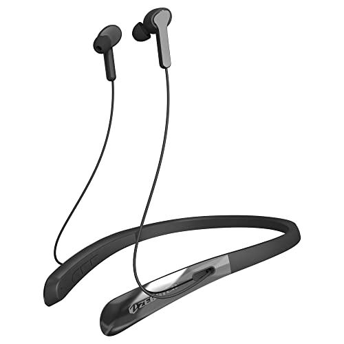 ZEBSTER Z -Style 600 Wireless Bt Earphone With Neckband With Bulit In Rechargeable Comes With Call Function Its An Splash Proof And With The Magnetic Earpiece 24Hr Playback Time(Black) - In Ear