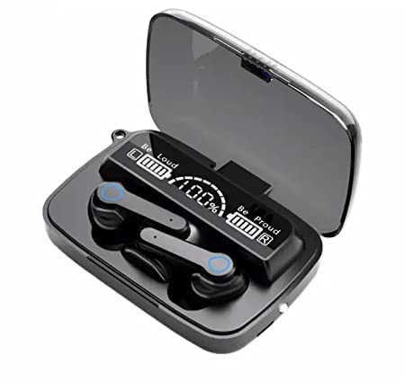 SARSA Sports Wireless Earbuds, M19 TWS 5.1 Large Screen Dual LED Digital Display Touch Bluetooth Headphones Mini Compact Sports Waterproof Stereo Earphones with Charging Case.