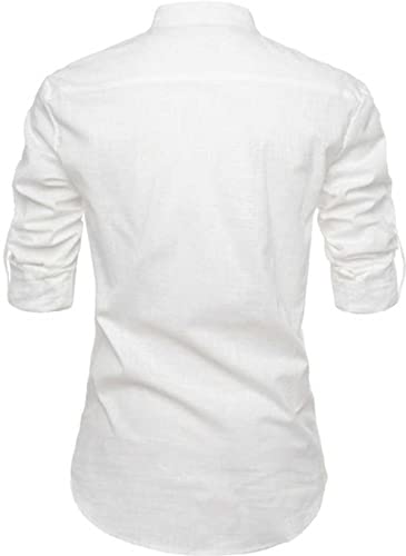 DEELMO Men's Cotton Blend Casual Kurta Shirt