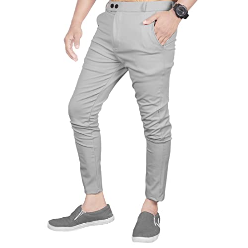 Ezee Sleeves Men's Casual Lycra Pants Stretchable Less Weight Lycra Pants for Men