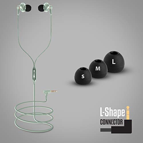 Zebronics Zeb-Buds 10 (Green) In Ear Wired Earphones with Mic, Metallic Design, L Shaped Connector, 13.5mm NdFeb Drivers - Image 4
