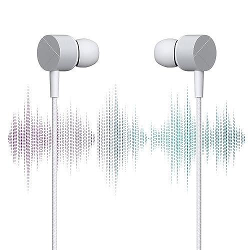 ZEBRONICS Zeb-Buds C2 in Ear Type C Wired Earphones with Mic, Braided 1.2 Metre Cable, Metallic Design, 10mm Drivers, in Line Mic & Volume Controller (White)