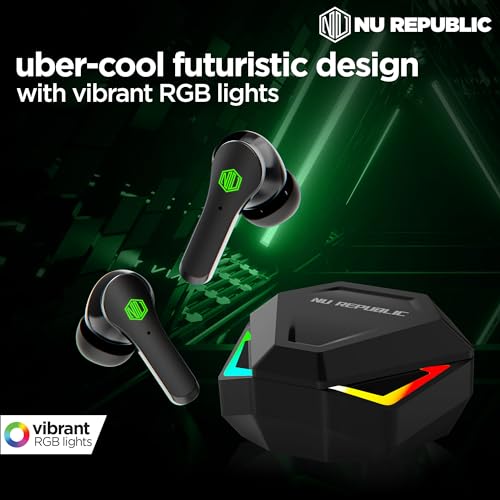 Nu Republic Starbuds Z Truly Wireless in Ear Earbuds with X-Bass® Technology, ENC Technology, 56 Hrs Playtime, TWS with Mic and Hall Sensor Function, Bluetooth V5.3, Type-C Fast Charging (Black) - Image 8