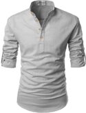 Molimen Cotton Men's Casual Kurta for Men with Full Sleeve Shirt for Men