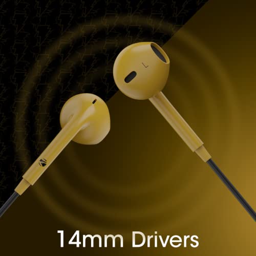 ZEBRONICS DC Black ADAM Edition Buds 30 3.5mm Stereo Bluetooth in Ear Earphone with Inline Microphone for Calling, Volume Control, 14mm Drivers, Stylish eartip Design and 1.2 Meter Durable Cable - Image 3
