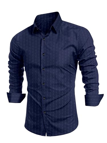 VENI FASHION STUDIO Men's Slim Fit Full Sleeve Solid Cotton Casual Shirt