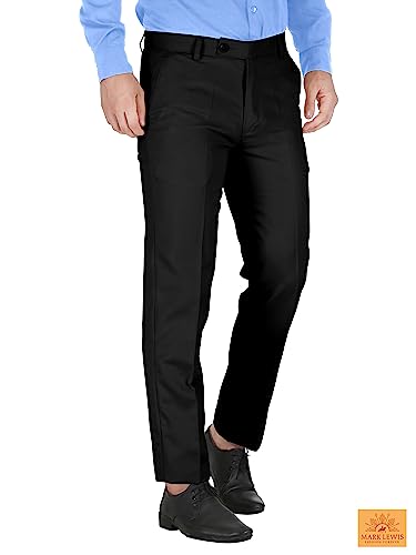 MARK LEWIS Slimfit Formal Pant for Gents - Comfortable, Soft Feel Formal Trouser for Men - Formal Pant for Men Office, Travel, Meeting, Interview, Gifting & Regular use - Image 3