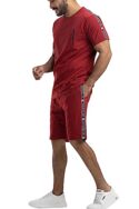 Souped Up Solid Maroon Men's Co-Ord Set