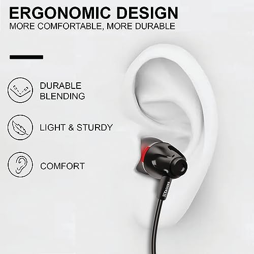 TP TROOPS Stereo Headset Boom BASS Wired Earphones with Extra Bass Driver and HD Sound with mic Pure Bass Sound - Image 3