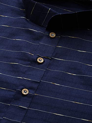 MANQ Men's Cotton Kurta With Pyjama Set